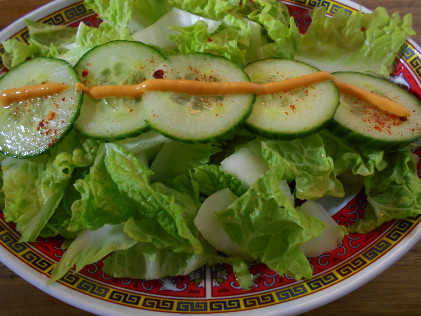 asian lettuce add sirrachi