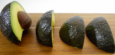 slicing the avocado for sushi rolls, sushi menu