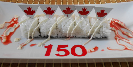 Happy Birthday Canada Sushi Roll