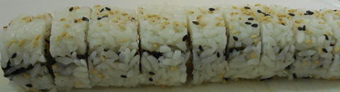 cut the roll into 6-9 pieces