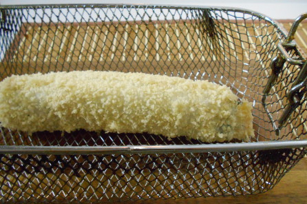fried avocado roll in panko