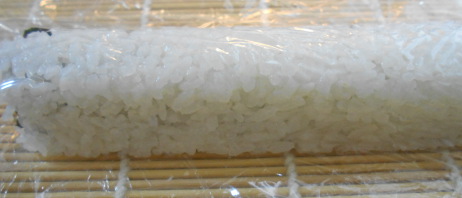 saran wrap the roll, before you cut it