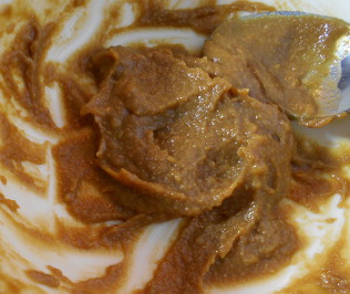 shiitake dashi soy and miso mixed