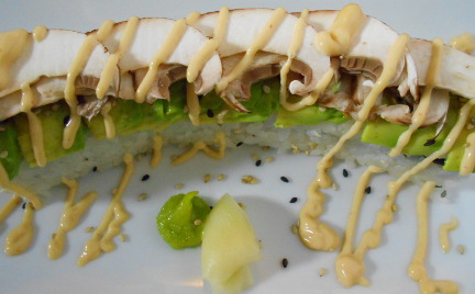 garnish the vege vegen sushi roll
